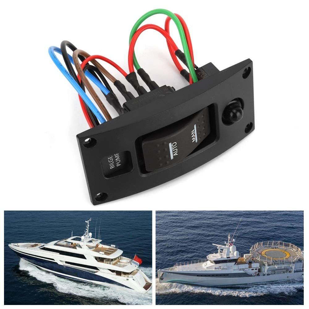 ABS Rocker Pump Switch Waterproof Control Module Panel Rocker Switch Panel Marine Equipment