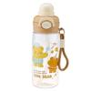 Water bottle strictly selected popular double drinking cup children's straw water cup elastic cover portable cartoon cute male and female students