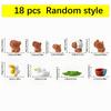 9/18PCS Mini Capybara Resin Figurines – Cute Car Dashboard Ornaments Set, Kawaii Animal Decor for Console, Desktop & Room