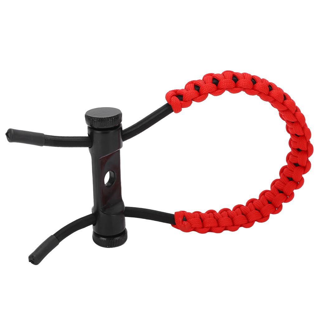 Compound Bow Wrist Sling Wrist Strap Braided Cord Rope Adjustable for Training ExercisingRed