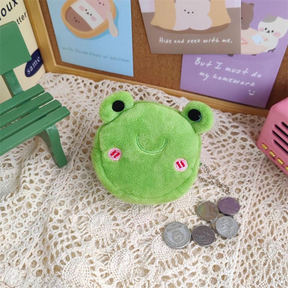 Cartoon Cute Cartoon Plush Coin Purse Small Cute Frog Plush Cion Purse  Change Pouch
