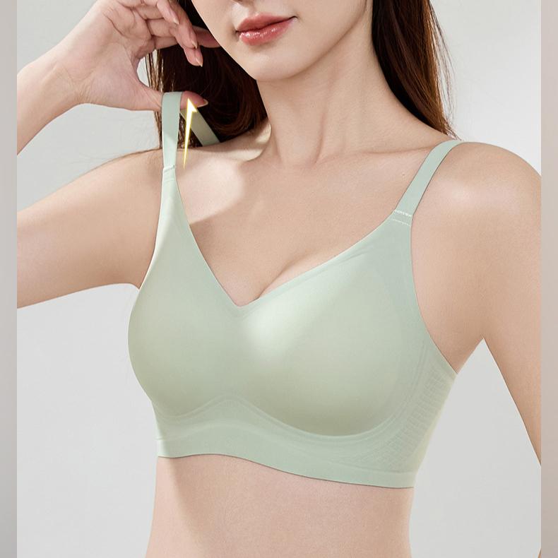 Unsichtbarer BH für Damen Weicher Stütz-Sammel-BH für Damen Anti-Hänge-BH Push-Up-BH