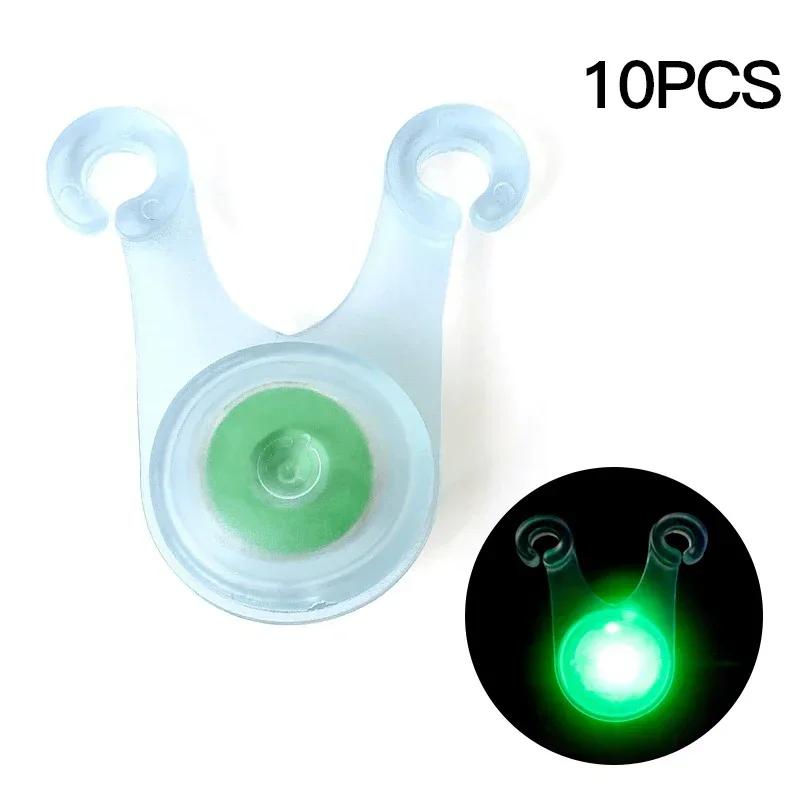 10pcs Tent String Rope Light Guard Hanging Lights Mini Flashlight LED Outdoor Camping Accessories Fishing Warning Safety Lamp