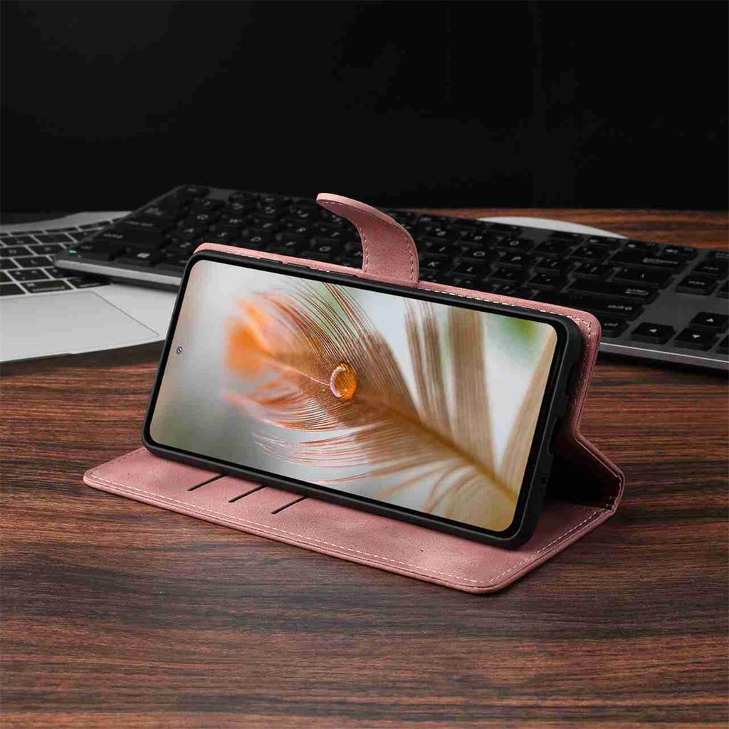 Quill Pen Embossed Pattern Flip Card Design Wallet Case for TCL 40 XL/40R/40X/40SE.TCL 403/405/406/408 (8-Color)