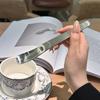 1Pcs Flat Coffee Spoon Stainless Steel Coffee Stirrers Tea Spoons Ice Cream Cake Dessert Spoon Bar Kitchen Tableware