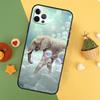 Elephants Colored Case For iPhone 13 12 Mini 11 14 16 15 Pro Max 7 8 Plus X XR XS Max Back Cover