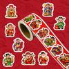300 Sheets/Roll Cartoon Horse Label Decal Red Envelope Decor Stickers Chinese New Year Decorative Stickers DIY Party