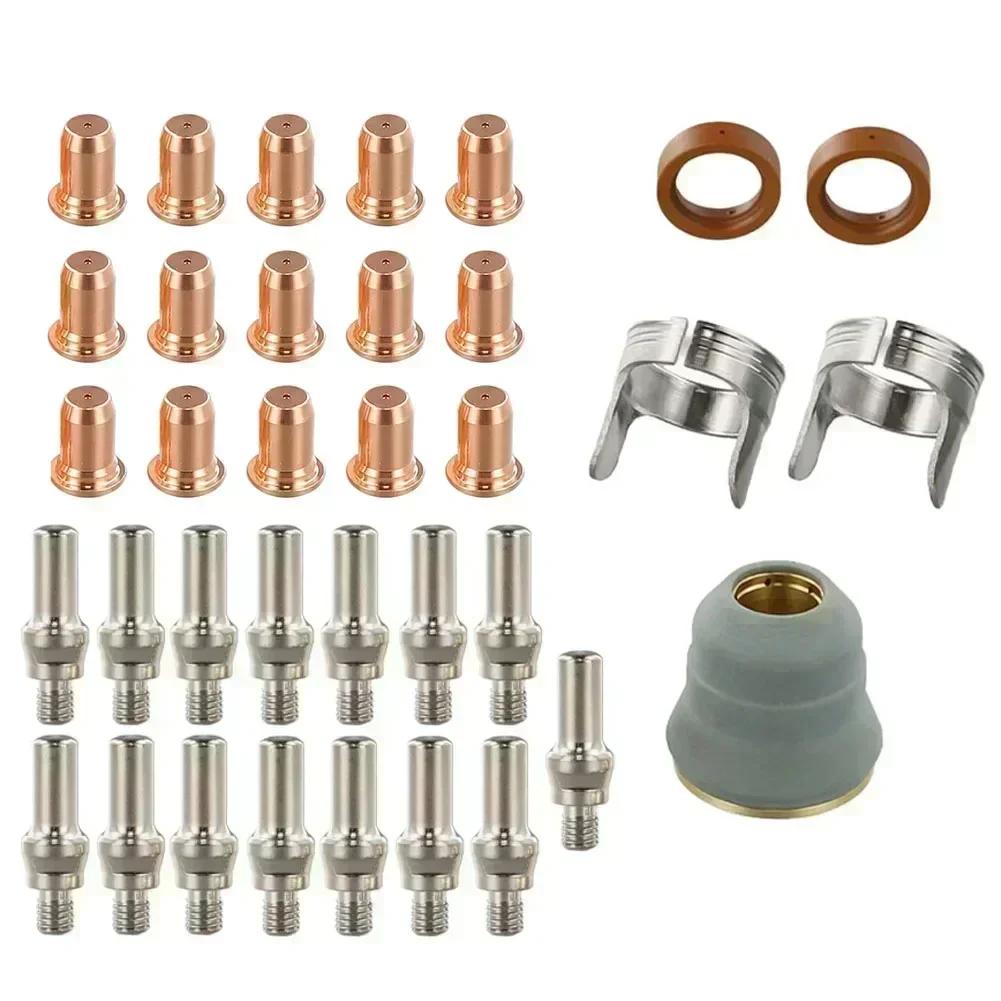 35-piece Set, IPT 60 And PT40 Plasma Cutting Torch Nozzle, Electrode Shield, And Holder, Plasma Cutting Torch, Plasma Cutting