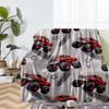 Truck Theme Printed Blanket - Perfect for Couch, Bed, Travel & Outdoor Use | Machine Washable, Cozy & Durable.