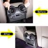 Carbon Fiber Rear Air Vent Heating Cover Trim Sticker For Hummer H2 2003-09