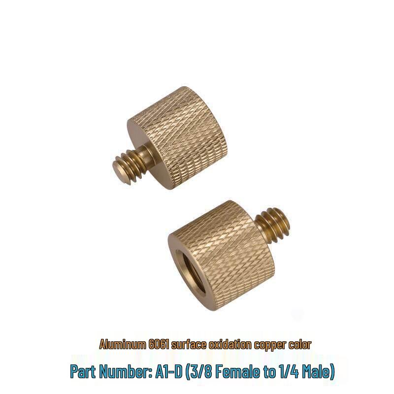 1/4 to 3/8 M4 M5 M6 M8 Screw Adapter for Tripod, Pan/Tilt Camera, Hot Shoe Mount & Light Stand