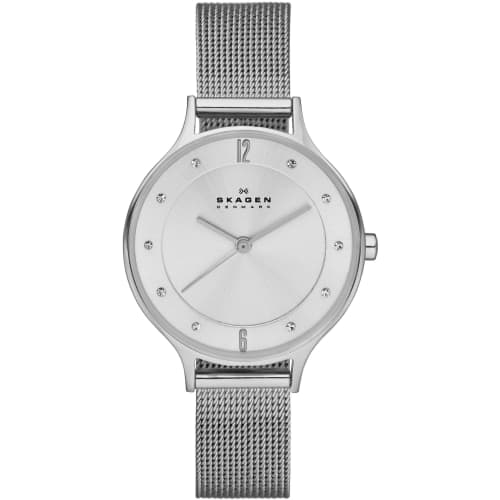

SKAGEN Anita Steel Mesh SKW2149, a women s silver mesh analog watch with a stainless steel quartz movement.