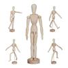 Hardwood Material Wooden Drawing Manikin Flexible Joints Human Figure Model  Art Sketching