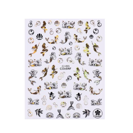 Украшение ногтей яркие долговечные художественные наклейки нежные зеленые листья украшения наклейки принадлежности для маникюра A