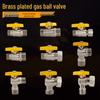 Brass Gas Valve: 4-Point Household Threaded, 6-Point Floor Heating Boiler Ball Valve, Wall-Hung Angle Valve
