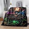 Game Jinx Arcane League of Legends Blanket Picnic Blanket Warm Comfortable Home Travel Birthday Custom blankets