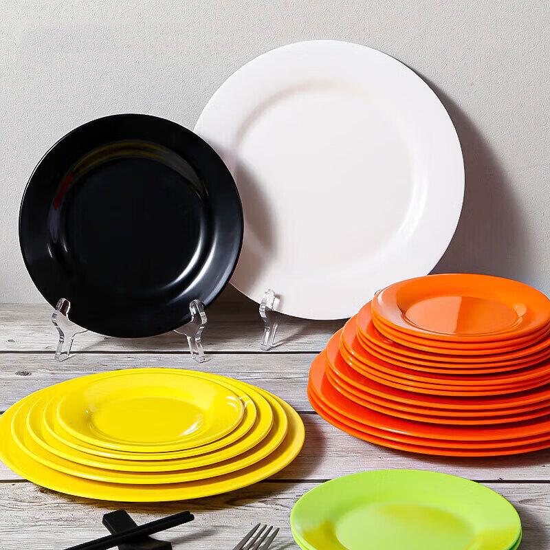 Xiyao Melamine Round Flat Plates