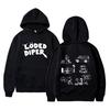 Loded Diper Double Sided Print Hoodie Men Women Fashion Rock Oversized Hooded Tracksuit Unisex Vintage Casual Pullover Hoodies