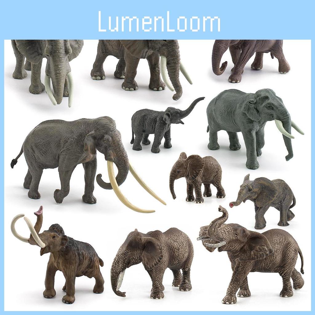 Realistic Zoo Animal Pvc Elephant Figures For Classroom Learning And Gift Giving