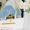 Luxury 3D Acrylic Wedding Table Number Cards - Elegant Arch Design for Banquet Seating