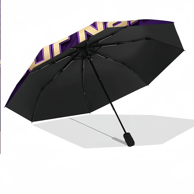 8 Rib Auto Folding Umbrella Anderlecht FC Print Custom Name Text Portable Rain Gear