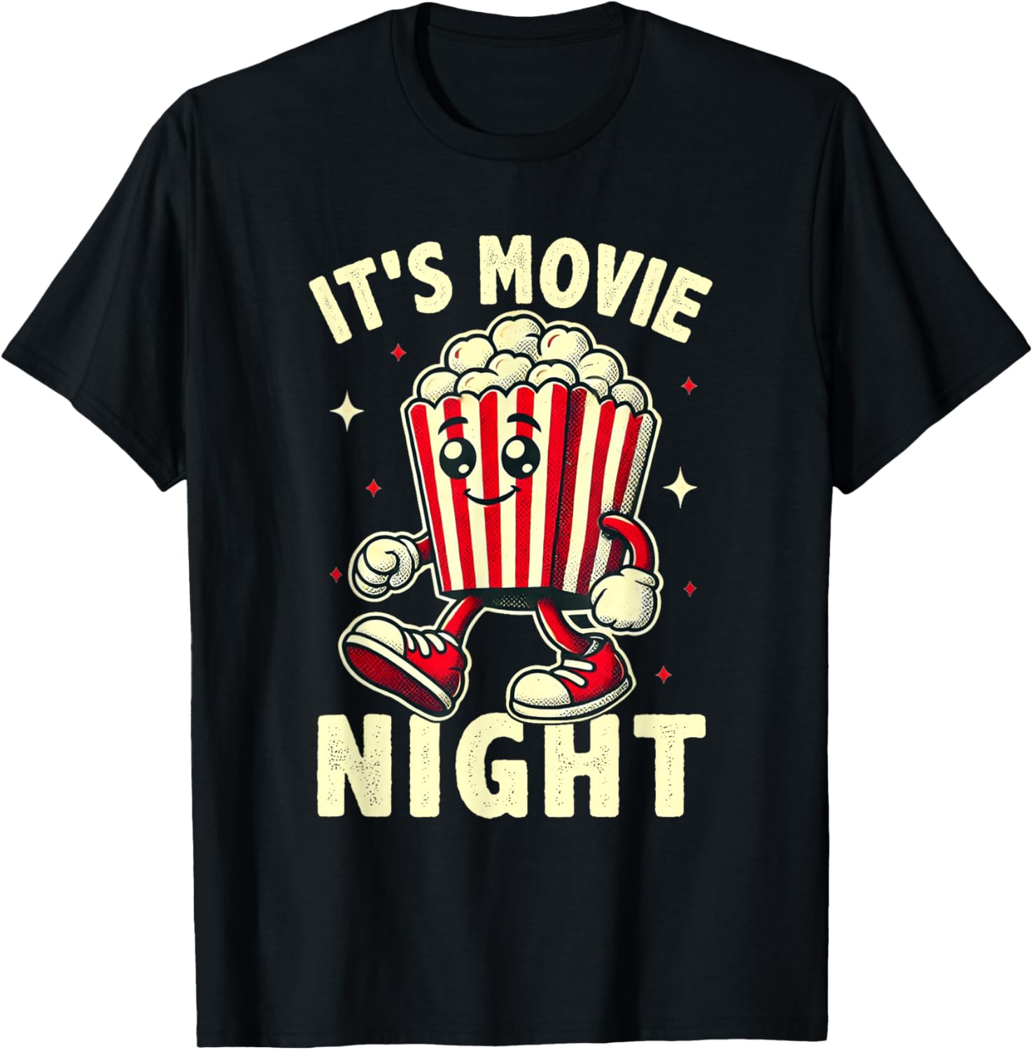 It s Movie Night Retro Family Movie Night T-Shirt S разноцветный