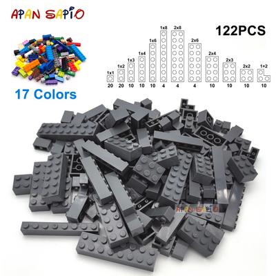 122 pezzi di figure spesse mattoni 12 dimensioni fai da te blocchi di costruzione educativi creativi dimensioni compatibili con 3001 giocattoli di plastica per bambini