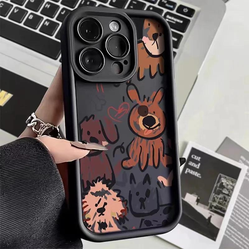 Cute Black Cat Personalized phone case iphone16pro For iPhone 16 15 Pro Max 16E 14 13 12 11 16Plus Silicone Soft Shell