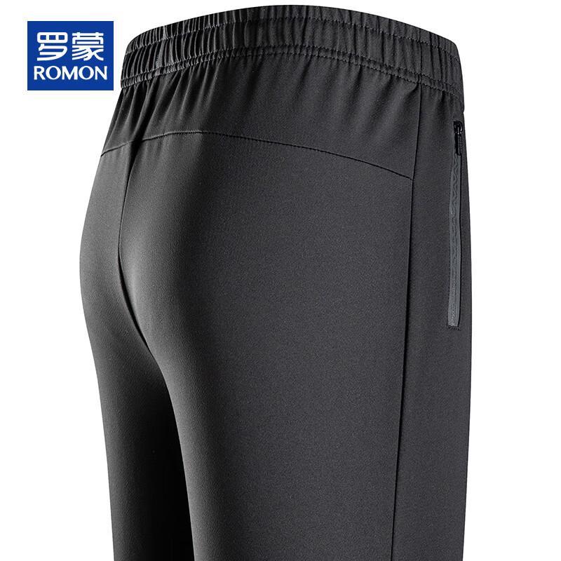 ROMON Men's Spring Autumn Casual Straight-Leg Sport Pants