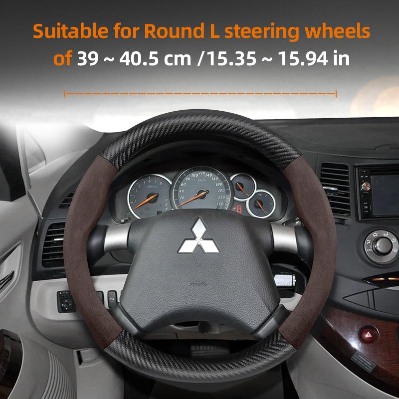 Applicable to Mitsubishi steering wheel covers: Outlander 3, XL, L200, Lancer 2009, X 9, 10, Asx, Pajero Tr4, Mirage G4,