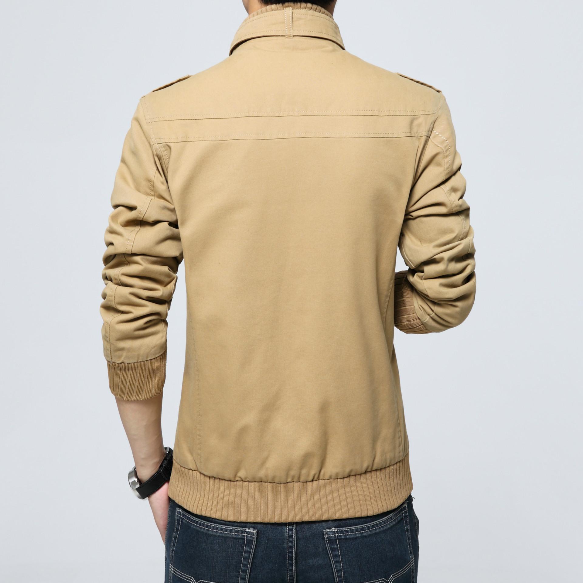 Повседневная куртка мужская осенне-зимняя мужская корейская версия приталенная модная — фото 3