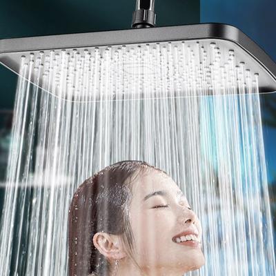 High Pressure Shower Head Rainfall Supercharge Shower Chrome Finish