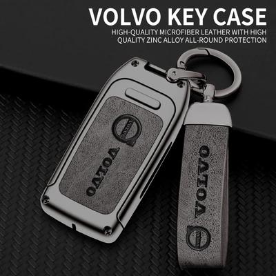 Logo Stop Cynku Skóra Pokrowiec Ochronny na Kluczyk Samochodowy do Volvo S60L S80L XC60 S60 V60 Akcesoria do Stylizacji Samochodu