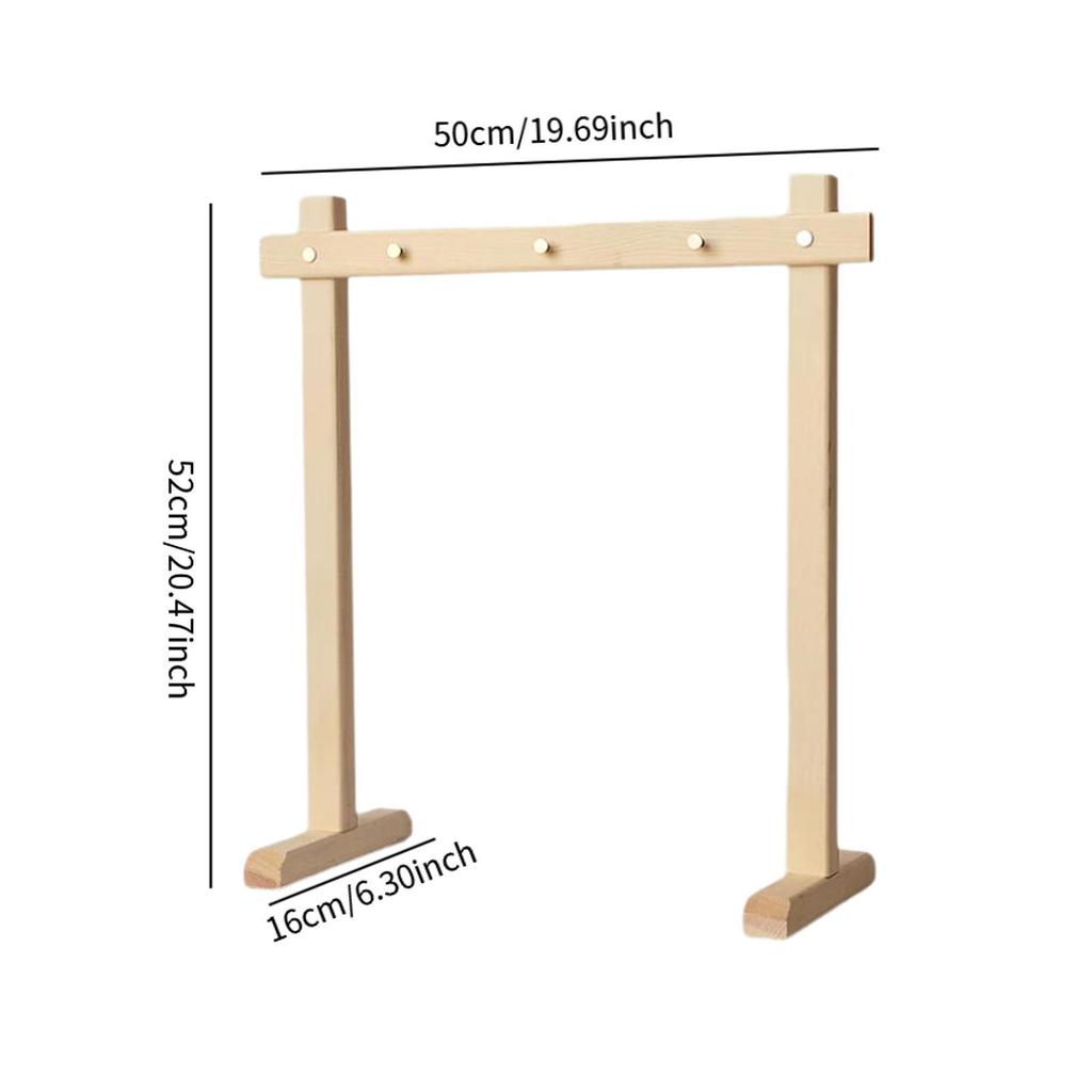 Chimes Wood Stand Multifunctional Gong Stand For Yoga Tabletop Meditation