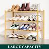 Olanly Bamboo Shoe Organizer Quality Expandable Shoe Rack Stackable Free Standing Wooden Shoe Storage Shelf For Entryway Closet