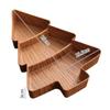 Christmas Tree Snack Plates 3 Grids Tree Shaped Tray Merry Christmas Party Decorations For Home 2025 Gifts Happy  Year 2026