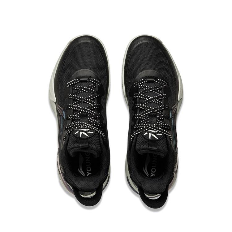 Li Ning Kids Wind Shadow 2.0 Stable Lightweight Sports Non-Slip Shock Absorbing Durable Breathable Low-Top Basketball Shoes YKBU072-9