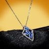 Exquisite Necklace for Women Handmade Enamel Epoxy Jewelry Butterfly Pendant Clavicle Chain Hollow Zircon Jewelry Sweater Chain