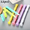 12pcs 0.5mm Creative Can Blow Flute Shape Neutral Pen Cute Cartoon Learning Stationery Water-based Signature Pen Back To School