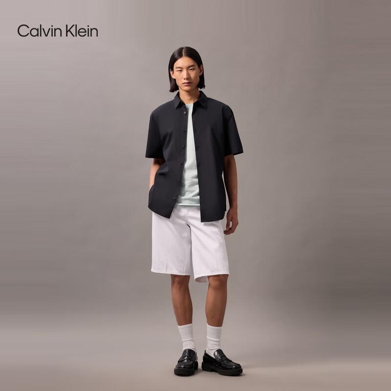 Calvin Klein Jeans Men s Embroidered Logo Short Sleeve Shirt S