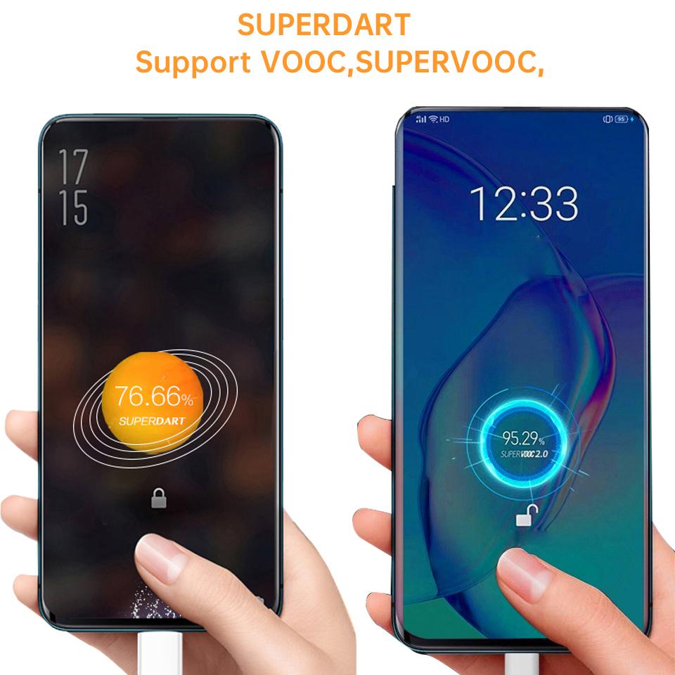 For OPPO 80W SUPERVOOC 2.0 Fast Charger Cable USB Type C 8A For Reno8 Reno9 Reno10 Pro+ K10 Find X5 X6 Pro