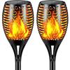 Solar Outdoor Lights, Flame Solar Waterproof Outdoor Lighting Channel Lights, Garden Courtyard Christmas Decoration