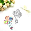 2pc Scrapbooking DIY Balloon Cutting Dies Carbon Steel  Embossing Flower  Cutting Die Template A Bundle of Three Balloons