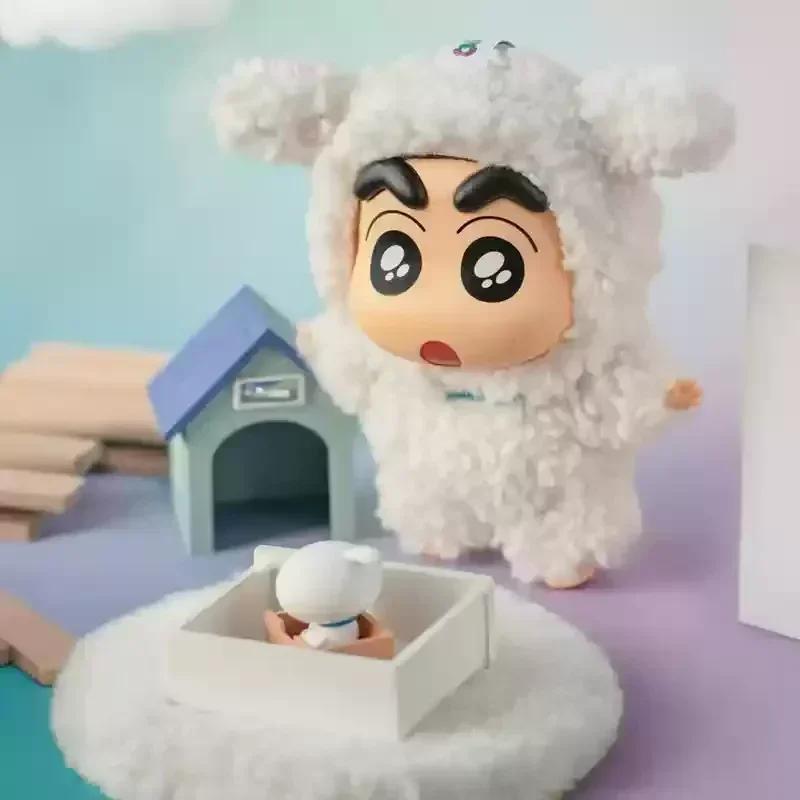 TOPTOY Crayon Shin-Chan Sürpriz Kutu Kostüm Partisi Serisi Vinil Bebek Anime Aksiyon Figürü Gizemli Kutu Koleksiyon Model Oyuncak Hediye