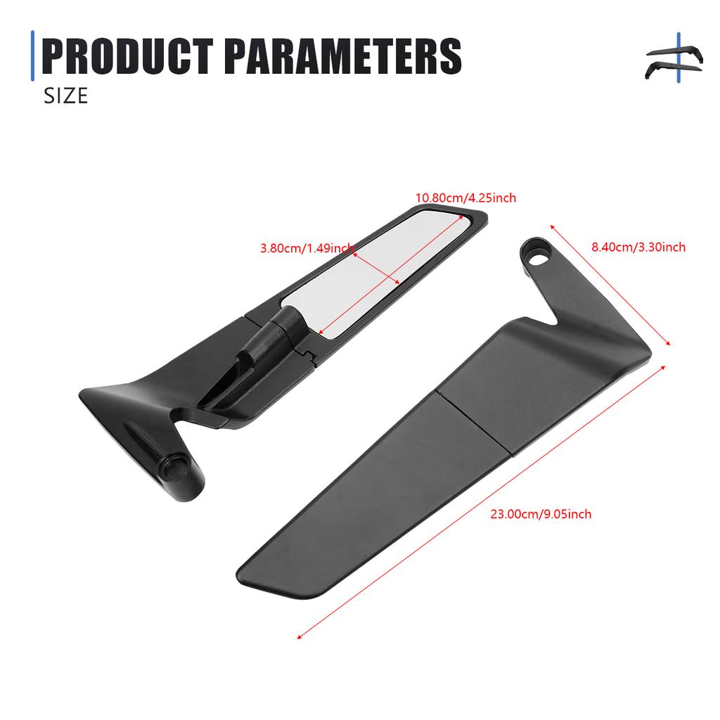 For Aprilia MANA 850 GT DORSODURO 1200 750 Universal Motorcycle Mirror Wind Wing Side Rearview Reversing Mirror