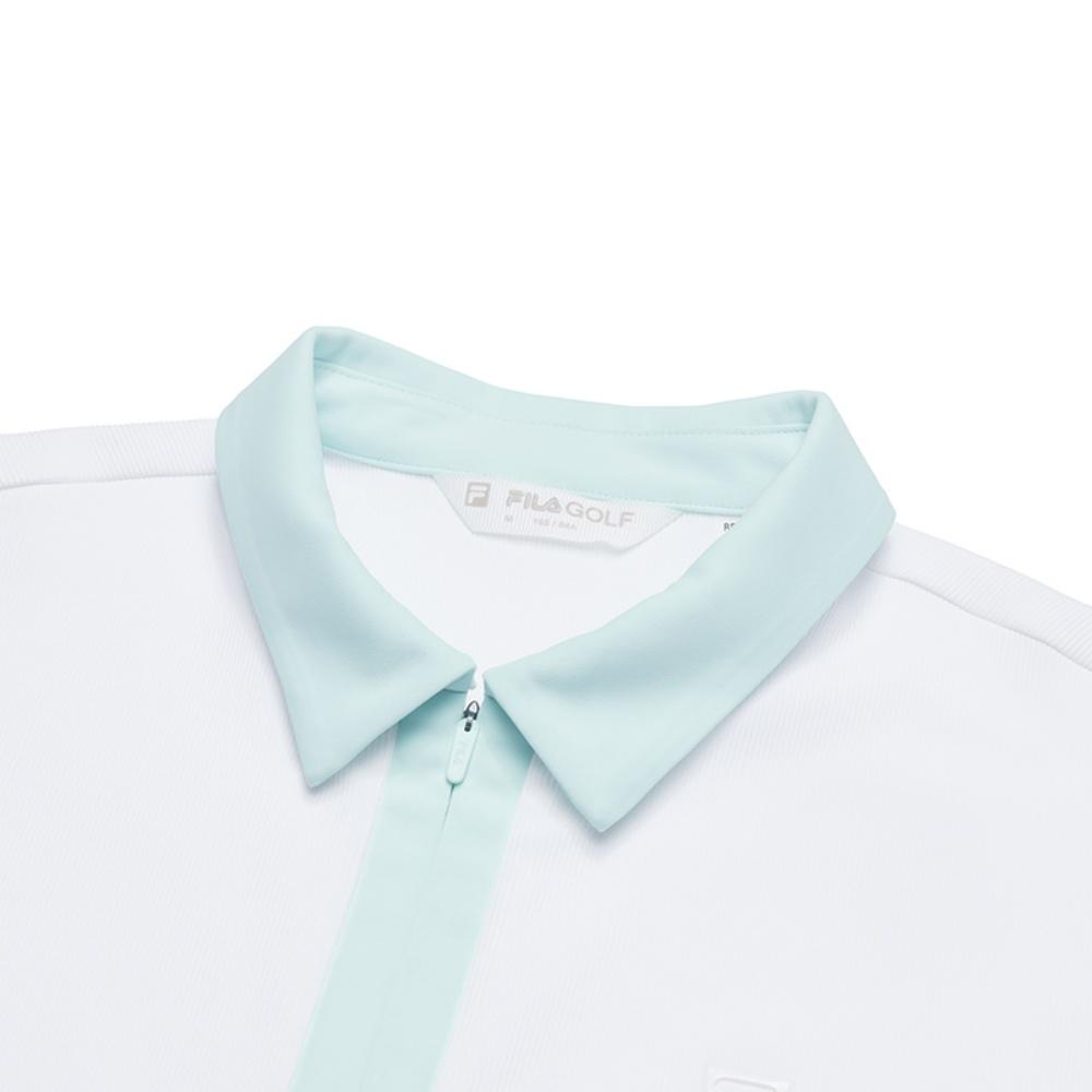 New FILA Golf Series Polo Shirt Women's Jade White A11W525144FWT