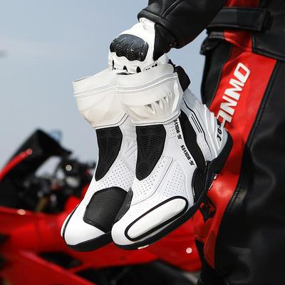 Nowe antypoślizgowe, odporne na ścieranie buty wyścigowe na motocykl i rower górski