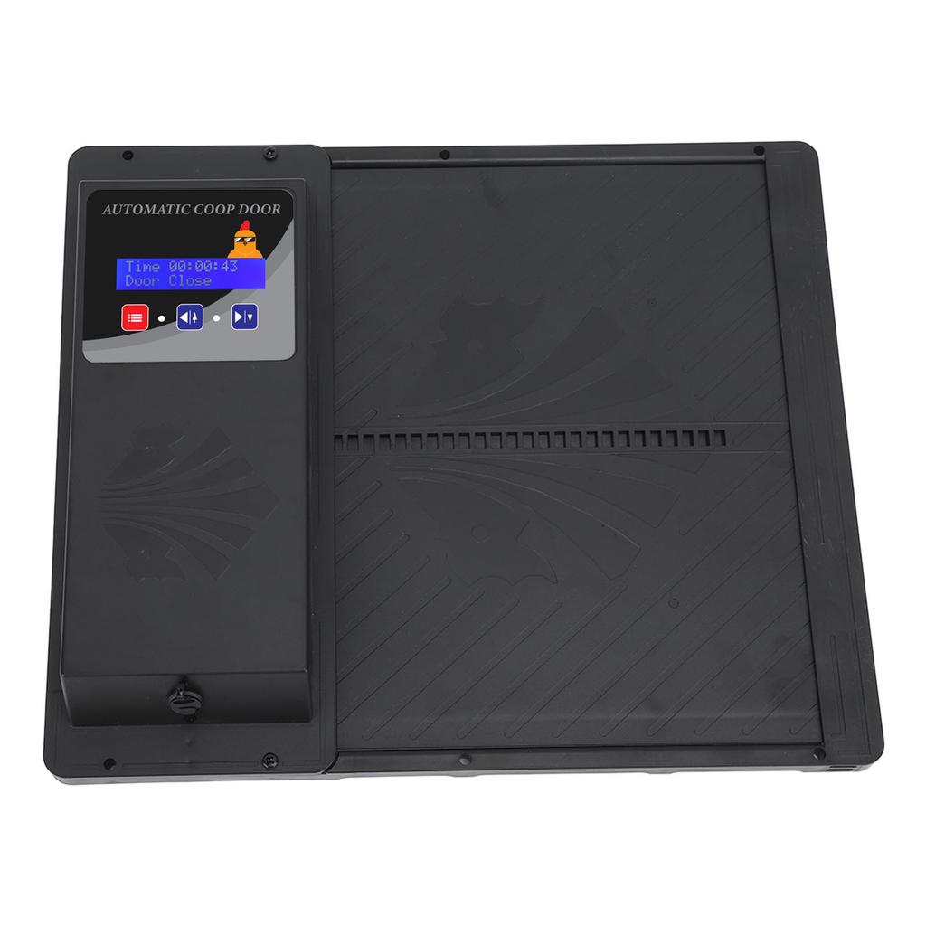 USB Solarbetriebener automatischer Hühnerstall-Türöffner mit Timer, programmierbarer LED-Anzeige, 3 Power