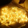 300 LED Solar Courtyard Curtain Lights Outdoor Waterproof Fairy String Lights With 8 Modes for Garden Window Bedroom Wedding