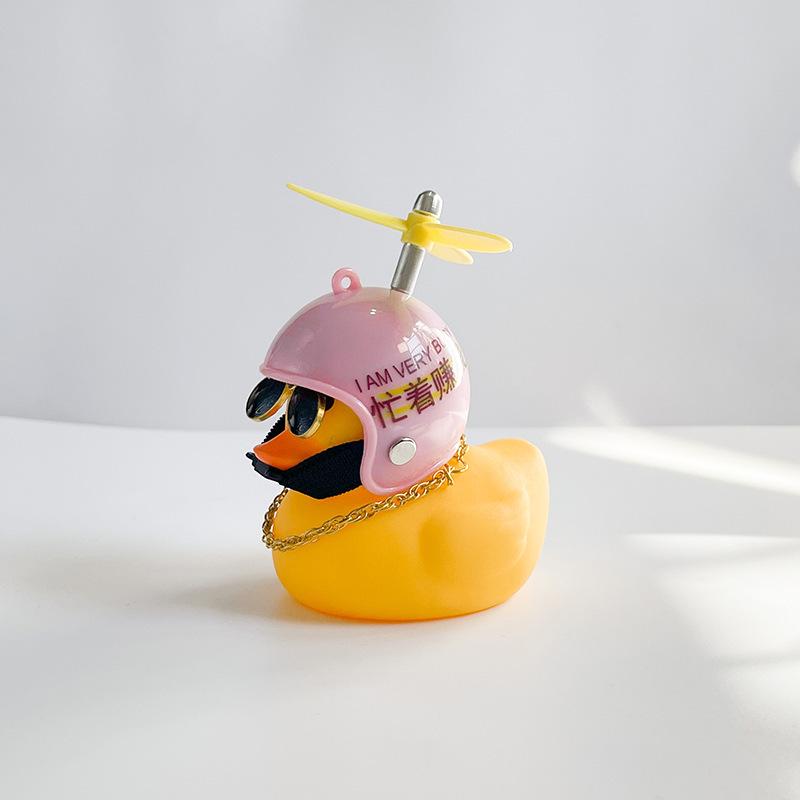 Wind-Resistant Electric Yellow Duck Dashboard Ornament